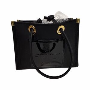 Fendi Black Leather Tote Bag! Small bag in excellent condition!